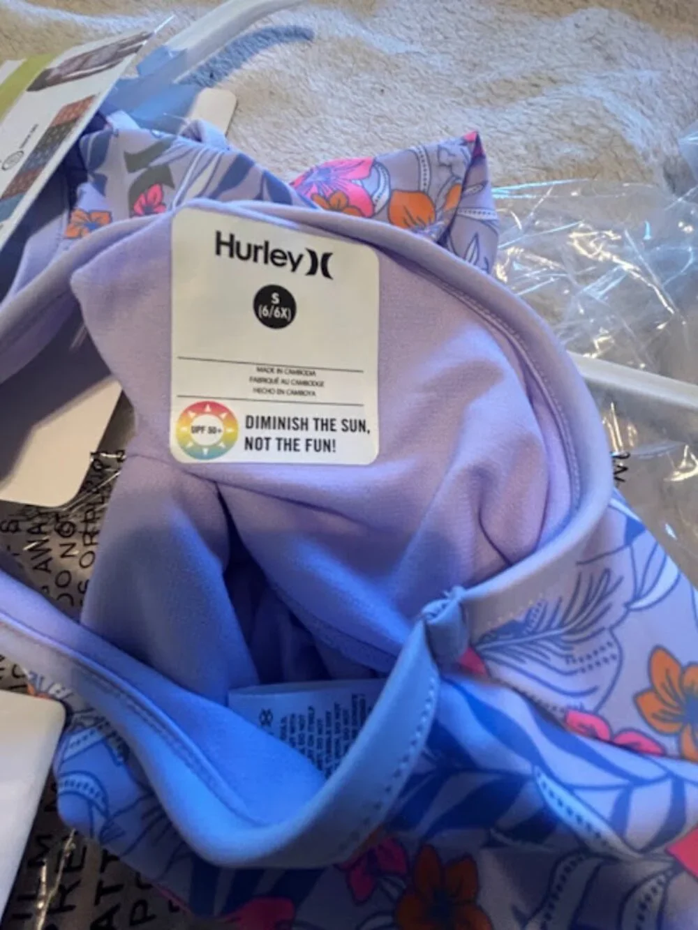 New! Hurley Girls 2-Piece Tankini - fun and sylish!
